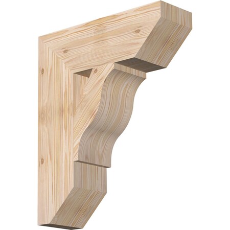 Ekena Millwork Funston Slat Smooth Bracket, Douglas Fir, 5 1/2"W x 18"D x 22"H BKT06X18X22FST06SDF